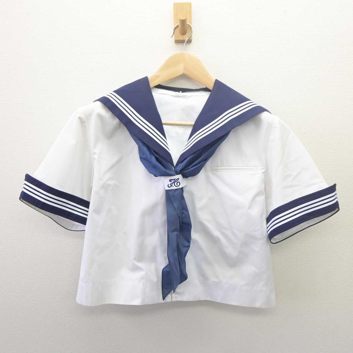 【中古】千葉県 高津中学校 女子制服 3点 (セーラー服・スカート) sf061665