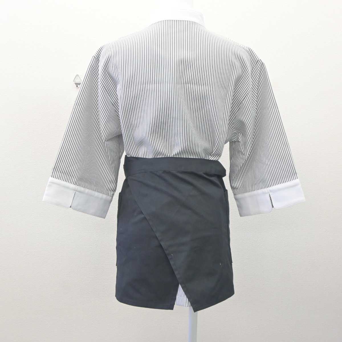 【中古】 フルーツサンド店ユニフォーム 女子制服 2点 (シャツ・エプロン / サロン) sf061673