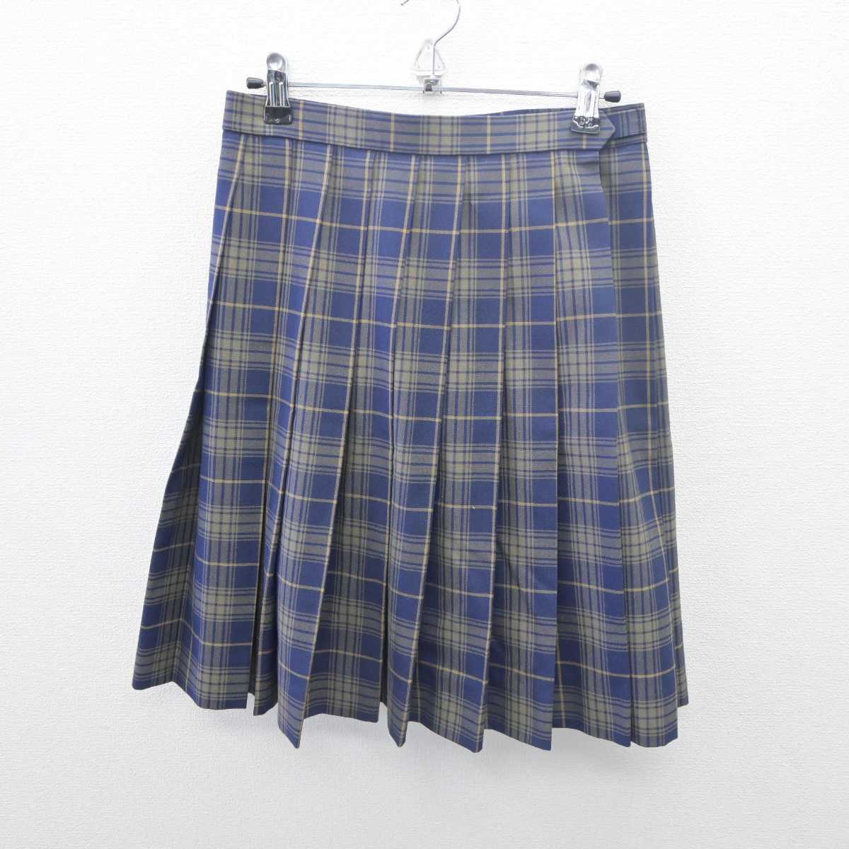 【中古】大分県 平松学園 大分東明高等学校 女子制服 4点 (ニットベスト・シャツ・スカート) sf061680