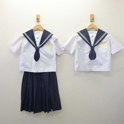 【中古】大分県 大分坂ノ市中学校 女子制服 3点 (セーラー服・スカート) sf061683