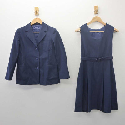 【中古】埼玉県 羽生市立東中学校 女子制服 2点 (ブレザー・ジャンパースカート) sf061691