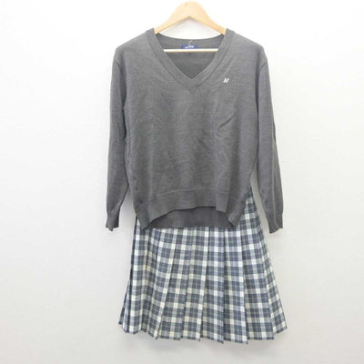 【中古】東京都 日本大学豊山女子高等学校 女子制服 3点 (ニット・スカート・スカート) sf061699