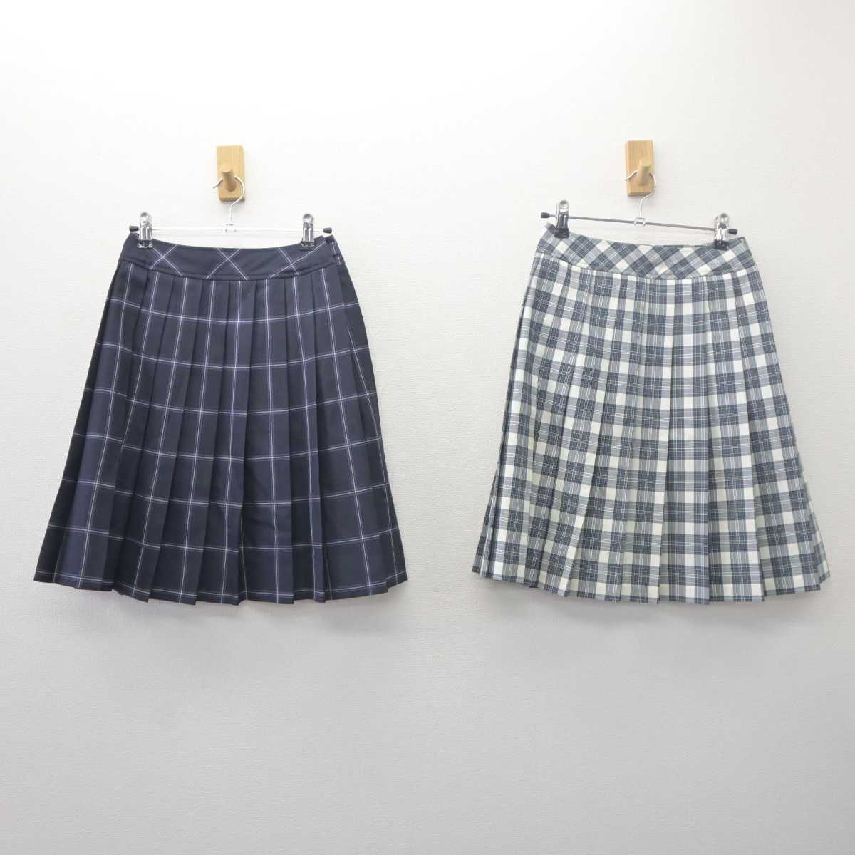 【中古】東京都 日本大学豊山女子高等学校 女子制服 3点 (ニット・スカート・スカート) sf061699