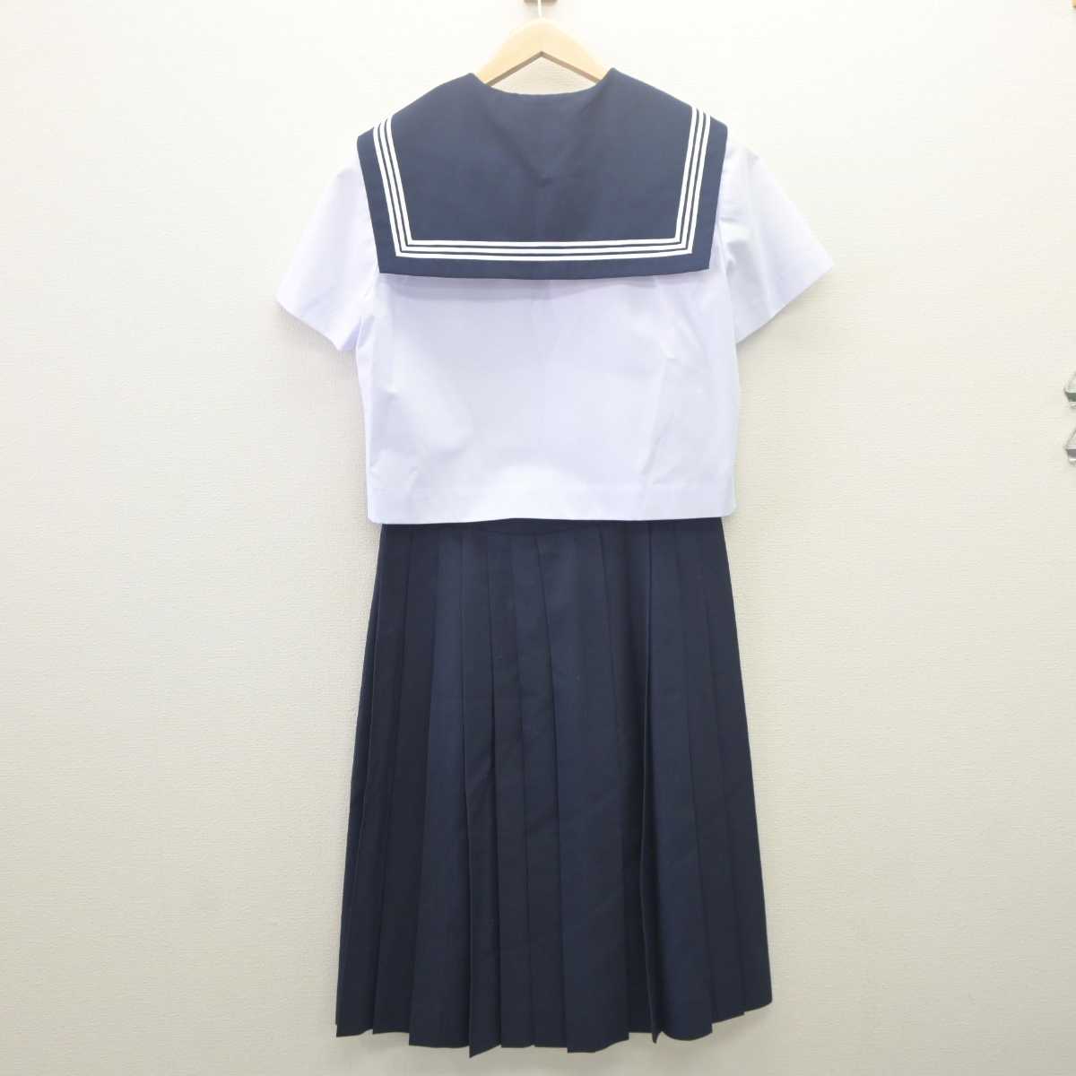 【中古】静岡県 磐田第一中学校 女子制服 3点 (セーラー服・セーラー服・スカート) sf061700