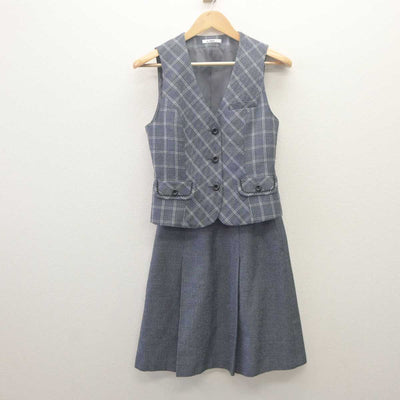 【中古】 事務服 女子制服 2点 (ベスト・スカート) sf061702