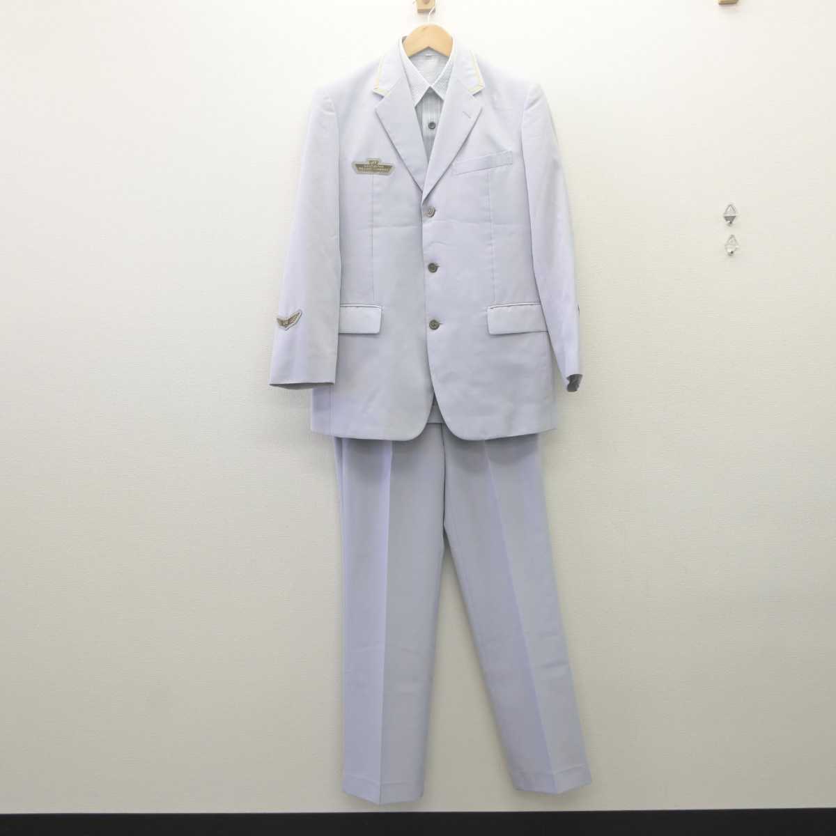 【中古】 JR東日本 男子制服 5点 (ブレザー・シャツ・ズボン) sf061703