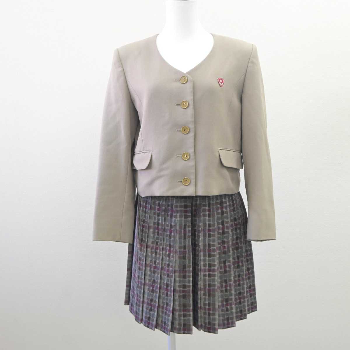 【中古】愛知県 名城大学附属高等学校 女子制服 3点 (ブレザー・ニット・スカート) sf061704