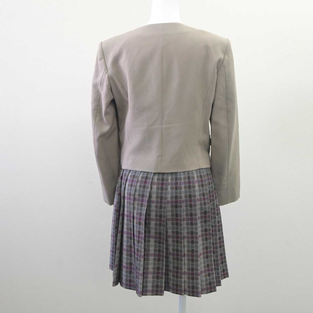 【中古】愛知県 名城大学附属高等学校 女子制服 3点 (ブレザー・ニット・スカート) sf061704