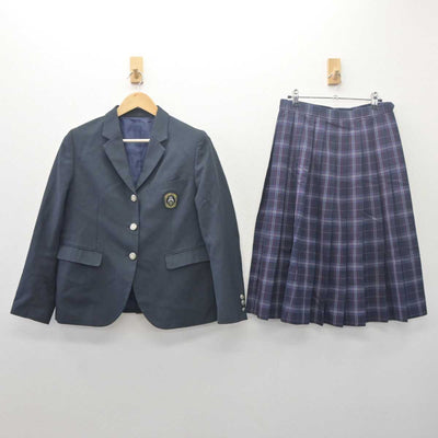 【中古】大分県 福徳学院高等学校 女子制服 4点 (ブレザー・シャツ・シャツ・スカート) sf061706