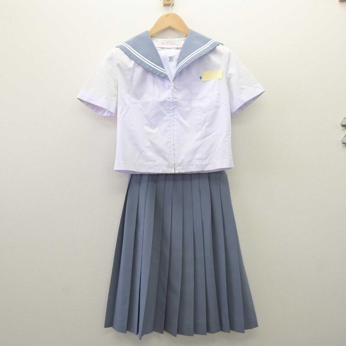 【中古】大分県 宇佐市立北部中学校 女子制服 2点 (セーラー服・スカート) sf061708