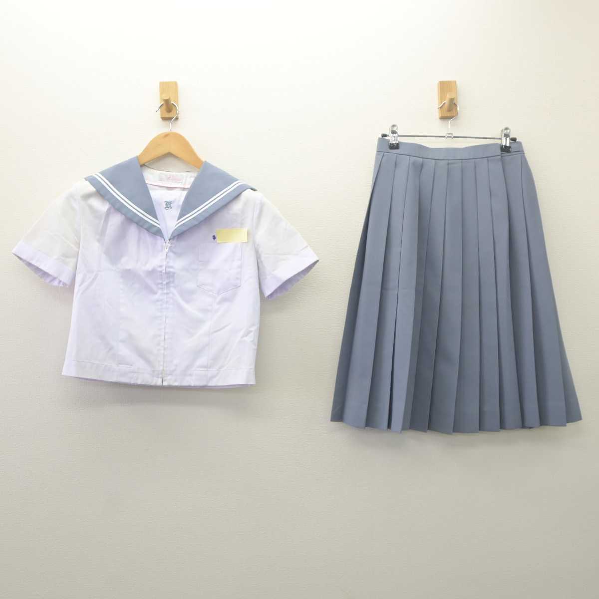 【中古】大分県 宇佐市立北部中学校 女子制服 2点 (セーラー服・スカート) sf061708