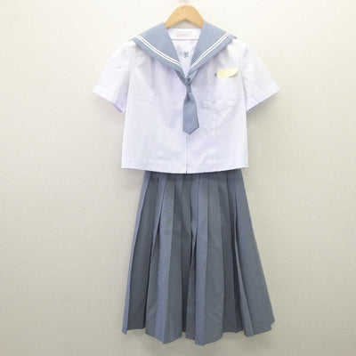 【中古】大分県 宇佐市立北部中学校 女子制服 3点 (セーラー服・スカート) sf061710