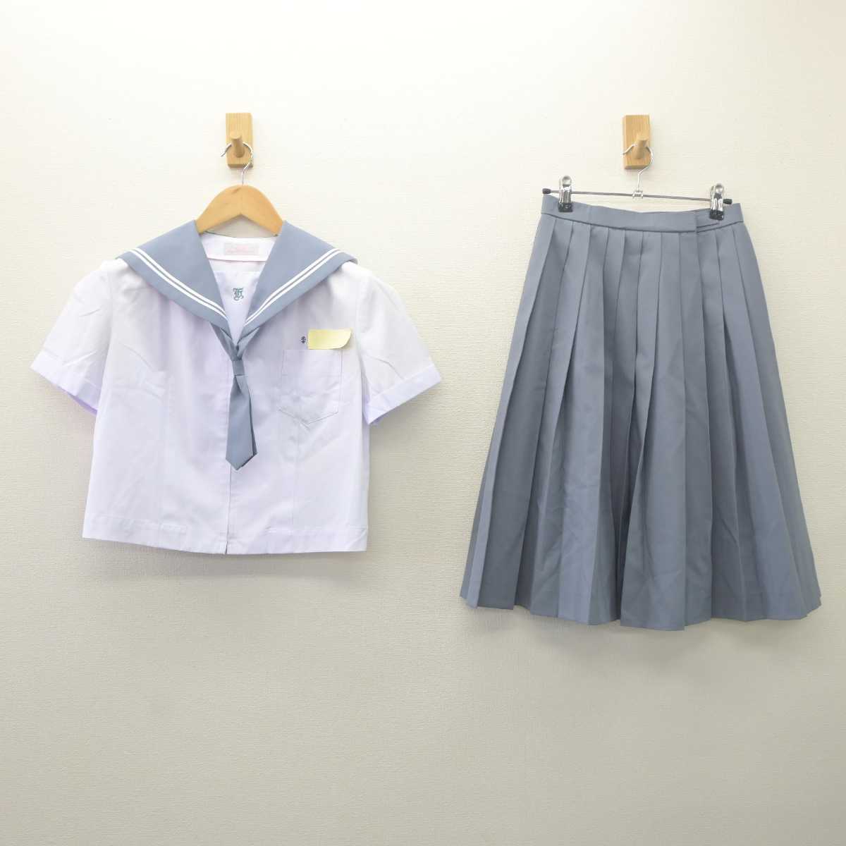 【中古】大分県 宇佐市立北部中学校 女子制服 3点 (セーラー服・スカート) sf061710