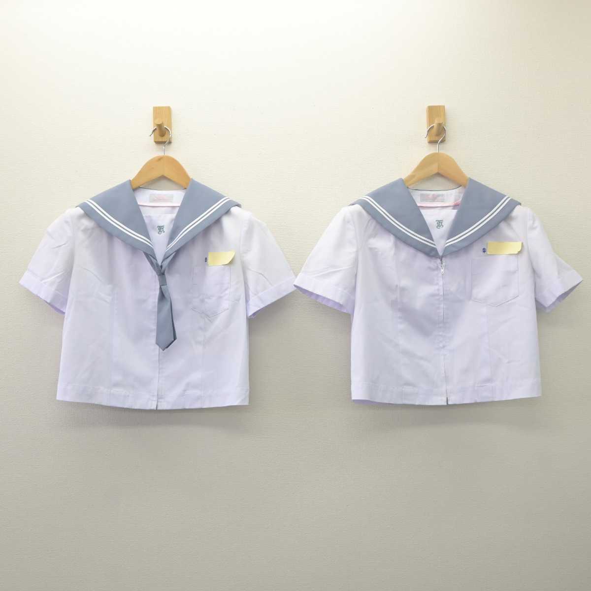 【中古】大分県 宇佐市立北部中学校 女子制服 3点 (セーラー服・スカート) sf061710