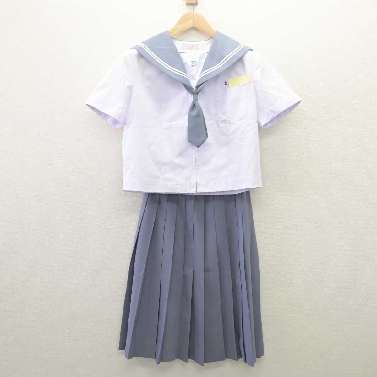 【中古】大分県 宇佐市立北部中学校 女子制服 2点 (セーラー服・スカート) sf061711