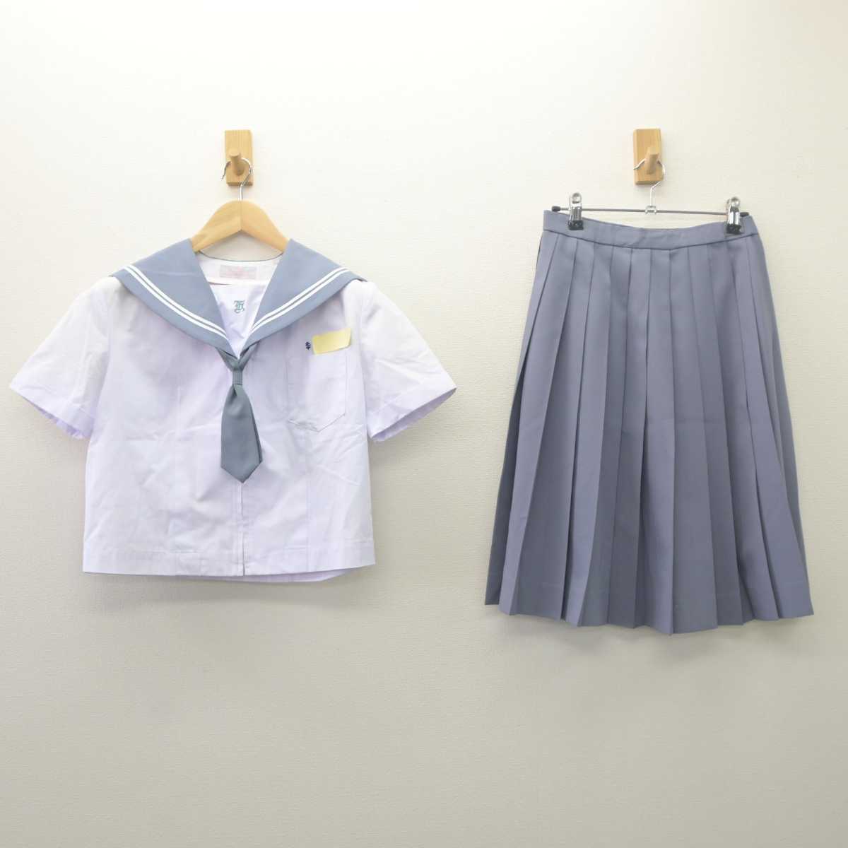 【中古】大分県 宇佐市立北部中学校 女子制服 2点 (セーラー服・スカート) sf061711