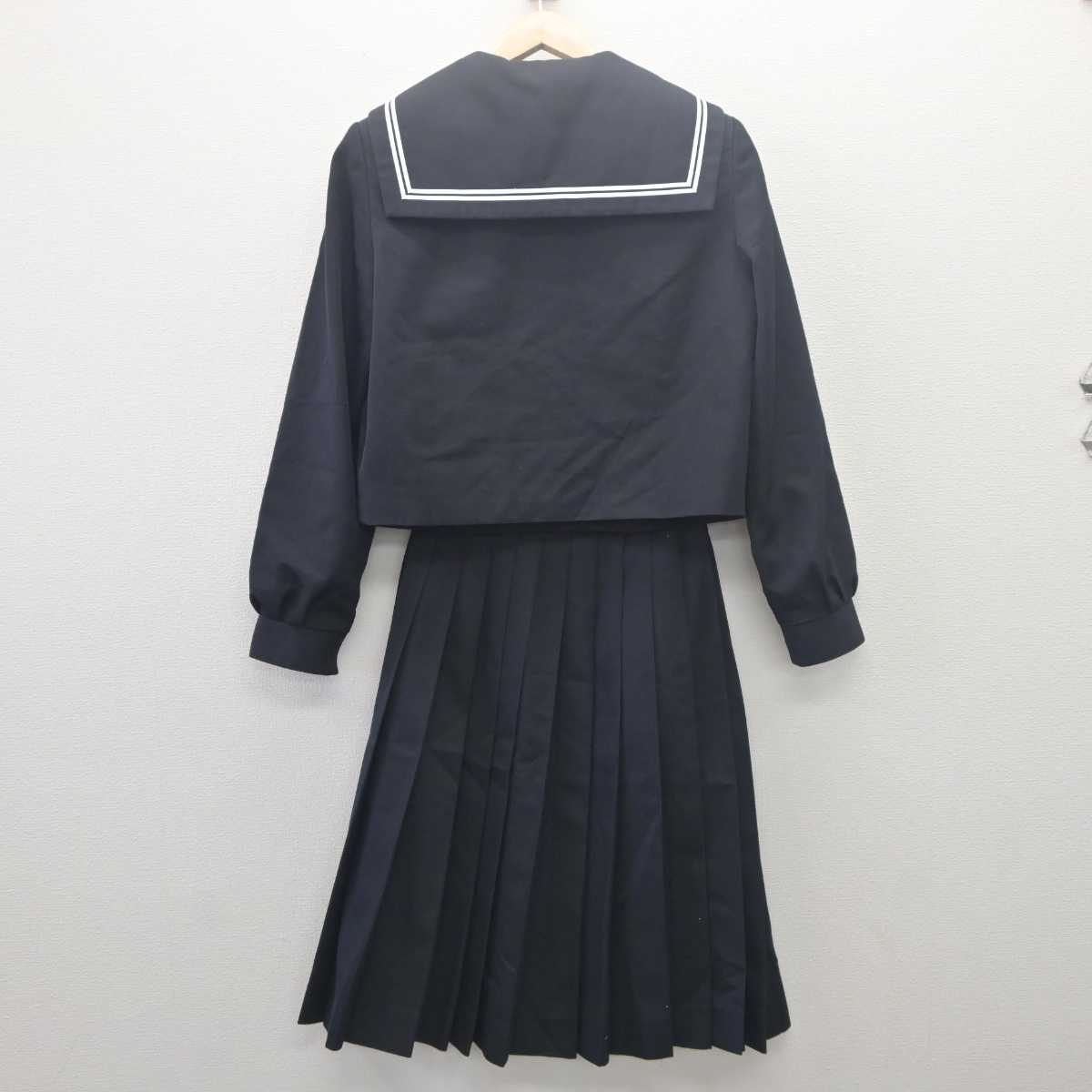 【中古】大分県 宇佐市立北部中学校 女子制服 3点 (セーラー服・スカート) sf061713