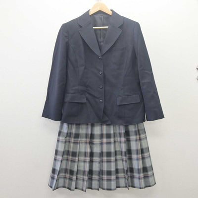 【中古】大分県 宇佐産業科学高等学校 女子制服 2点 (ブレザー・スカート) sf061716