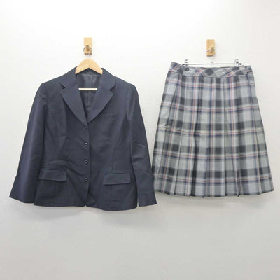 【中古】大分県 宇佐産業科学高等学校 女子制服 2点 (ブレザー・スカート) sf061716