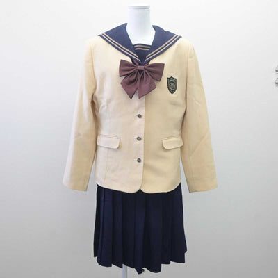 【中古】埼玉県 武蔵越生高等学校 女子制服 4点 (ブレザー・セーラー服・スカート) sf061723