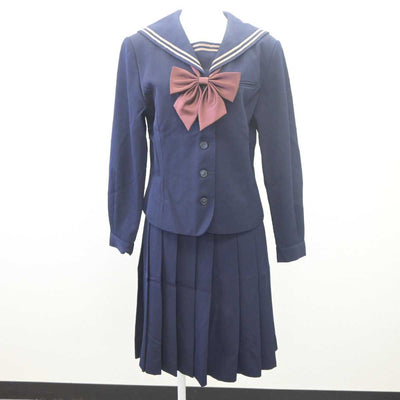 【中古】埼玉県 武蔵越生高等学校 女子制服 4点 (ブレザー・セーラー服・スカート) sf061723