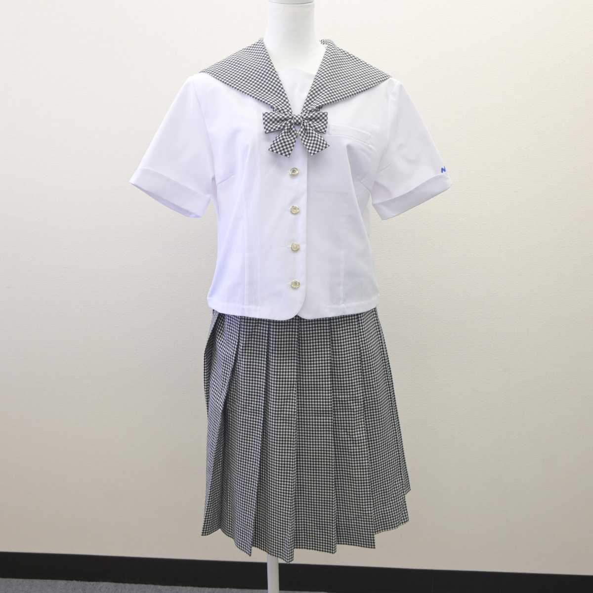 【中古】埼玉県 武蔵越生高等学校 女子制服 3点 (セーラー服・スカート) sf061724