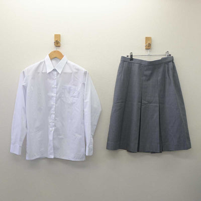 【中古】埼玉県 加治中学校 女子制服 4点 (ブレザー・ベスト・シャツ・スカート) sf061727