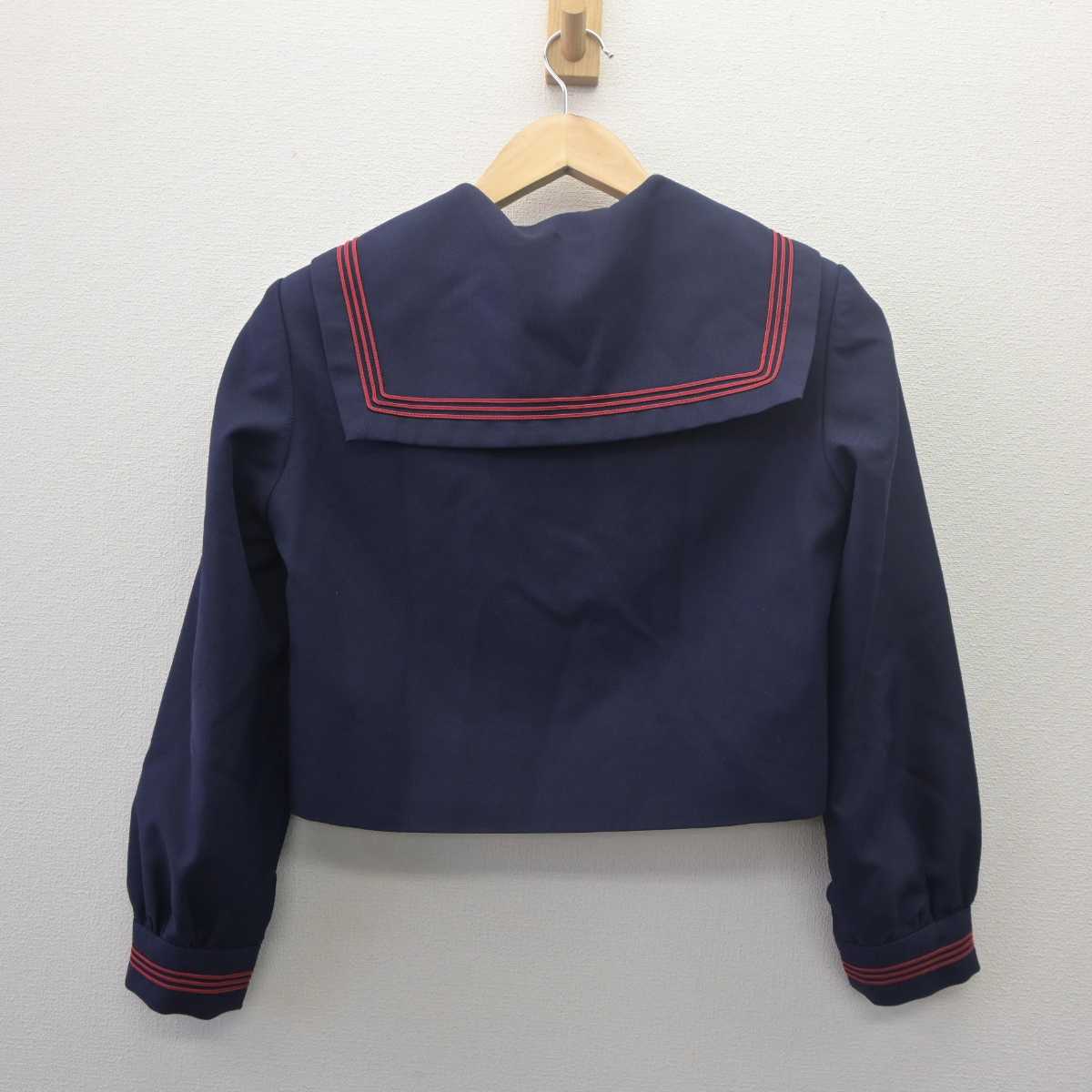 【中古】熊本県 白川中学校 女子制服 2点 (セーラー服・ジャンパースカート) sf061732