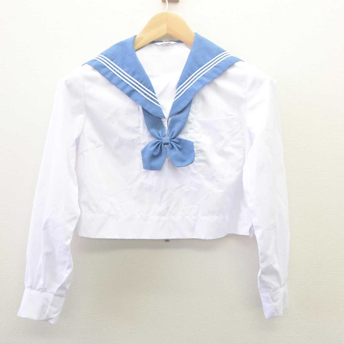 【中古】熊本県 白川中学校 女子制服 3点 (シャツ・シャツ) sf061733