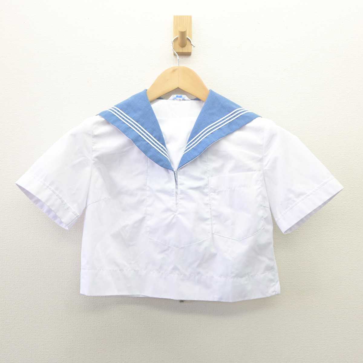 【中古】熊本県 白川中学校 女子制服 3点 (シャツ・シャツ) sf061733