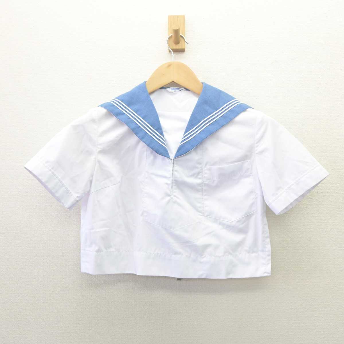 【中古】熊本県 白川中学校 女子制服 1点 (シャツ) sf061734