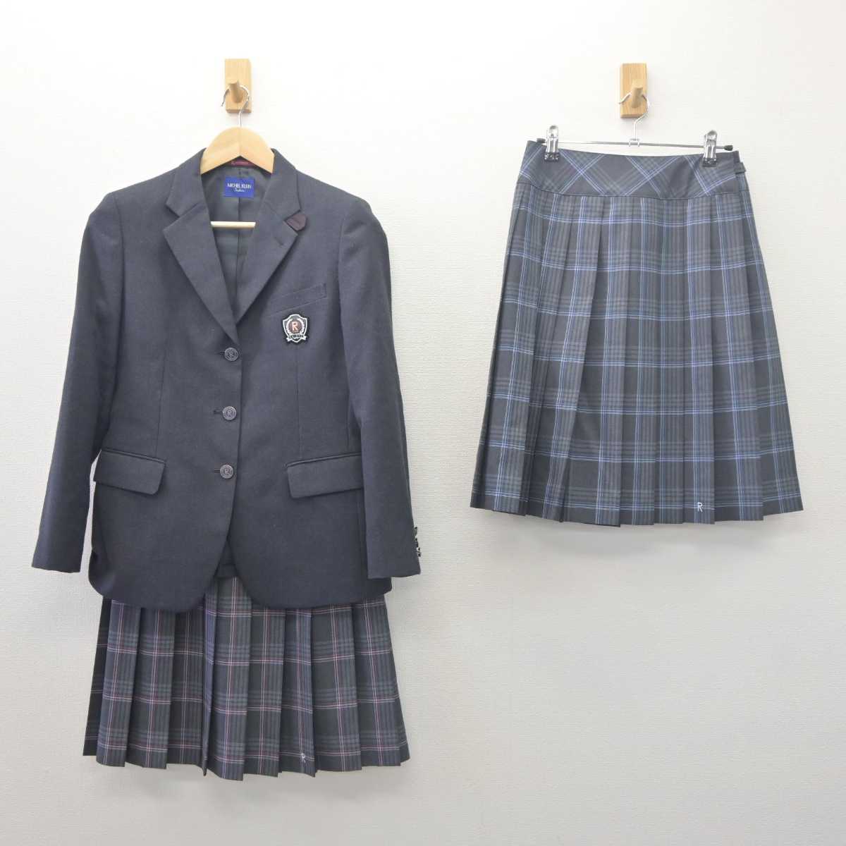 【中古】北海道 立命館慶祥高等学校 女子制服 3点 (ブレザー・スカート) sf061746