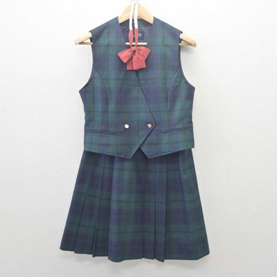 【中古】北海道 札幌第一高等学校 女子制服 4点 (ブレザー・ベスト・スカート) sf061747