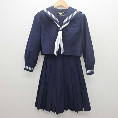 【中古】茨城県 古河第一中学校 女子制服 5点 (セーラー服・スカート) sf061753