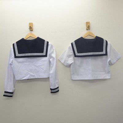 【中古】茨城県 古河第一中学校 女子制服 5点 (セーラー服・スカート) sf061754