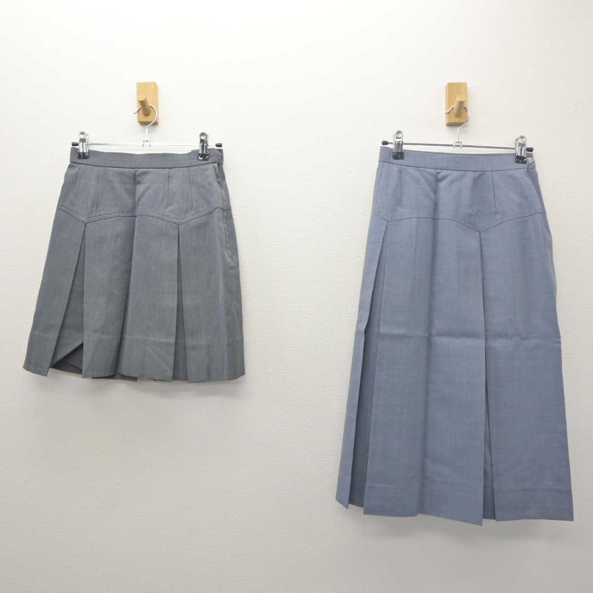 【中古】茨城県 古河第三高等学校 女子制服 2点 (スカート・スカート) sf061759