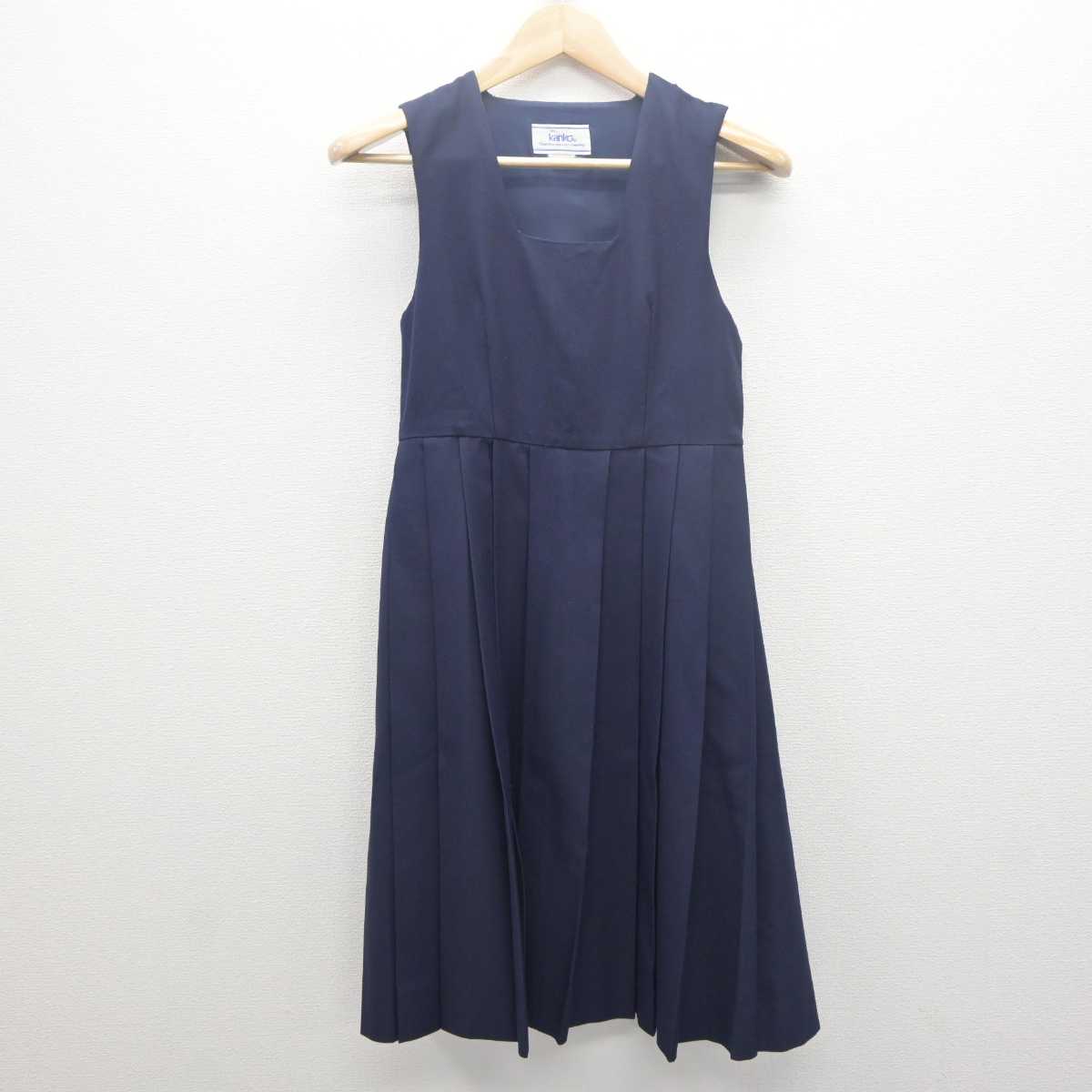 【中古】熊本県 ルーテル学院中学・高等学校 女子制服 1点 (ジャンパースカート) sf061760