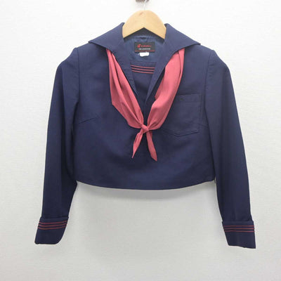 【中古】熊本県 ルーテル学院中学・高等学校 女子制服 3点 (セーラー服・ジャンパースカート) sf061761