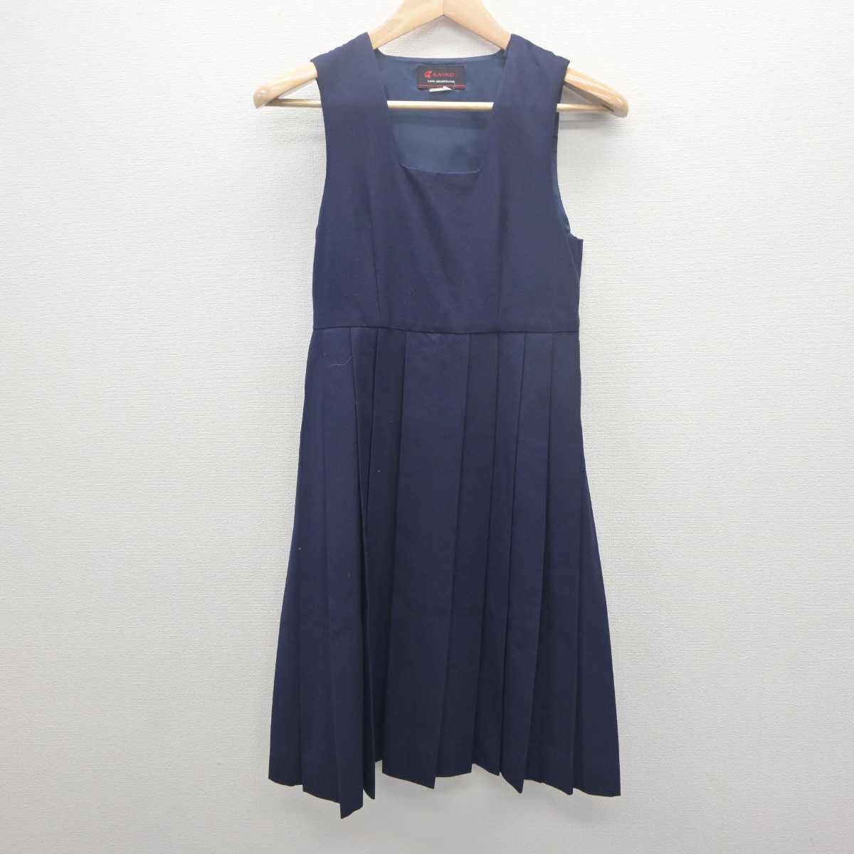 【中古】熊本県 ルーテル学院中学・高等学校 女子制服 3点 (セーラー服・ジャンパースカート) sf061761