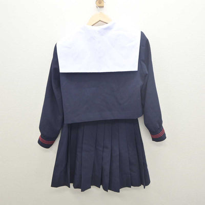 【中古】大阪府 プール学院中学校・高等学校 女子制服 3点 (セーラー服・スカート) sf061771