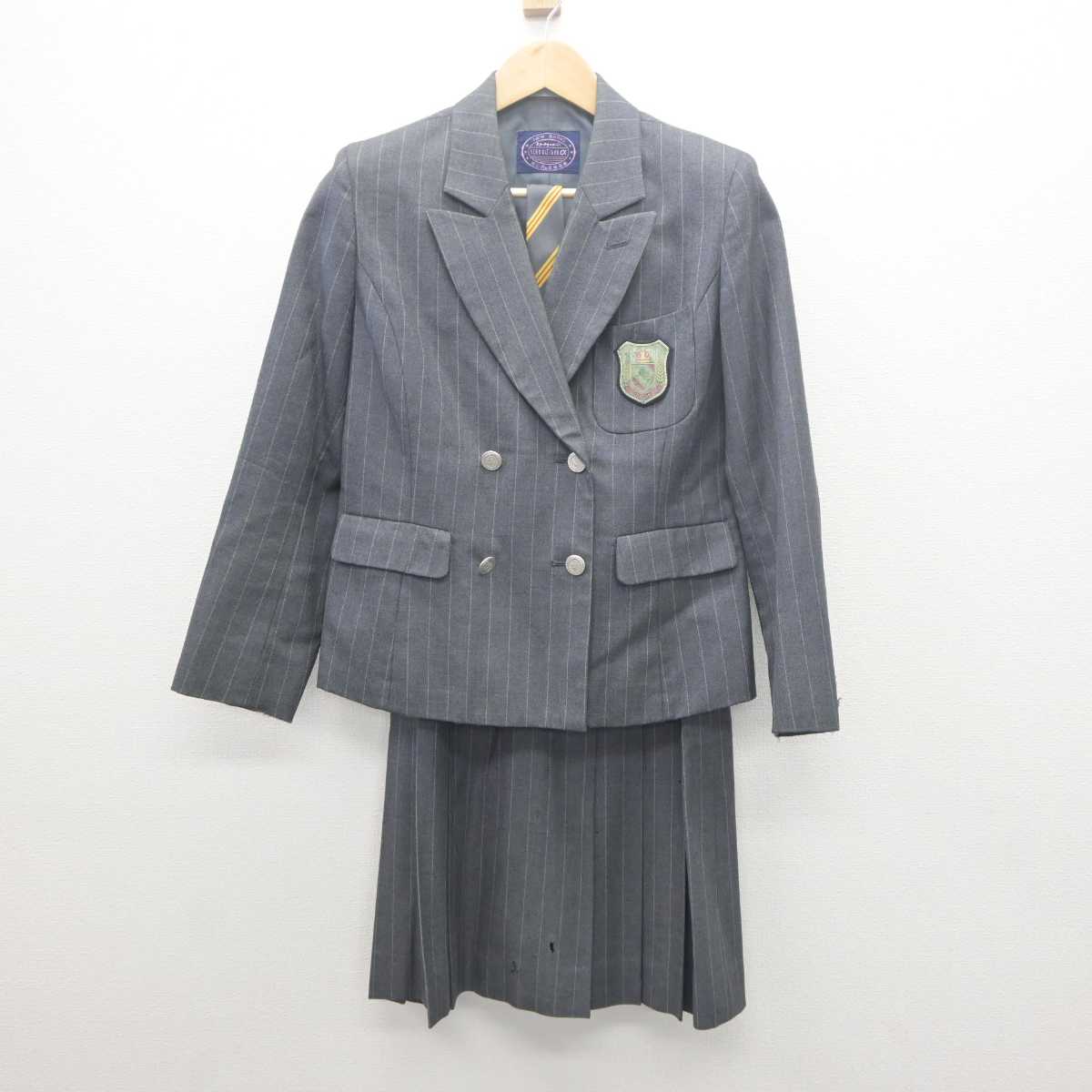 【中古】東京都 錦城高等学校 女子制服 4点 (ブレザー・ベスト・スカート) sf061778