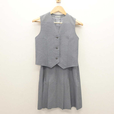 【中古】東京都 練馬中学校 女子制服 2点 (ベスト・スカート) sf061782