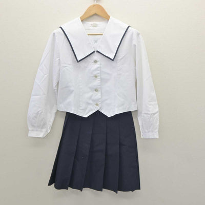 【中古】山形県 谷地高等学校 女子制服 2点 (セーラー服・スカート) sf061789