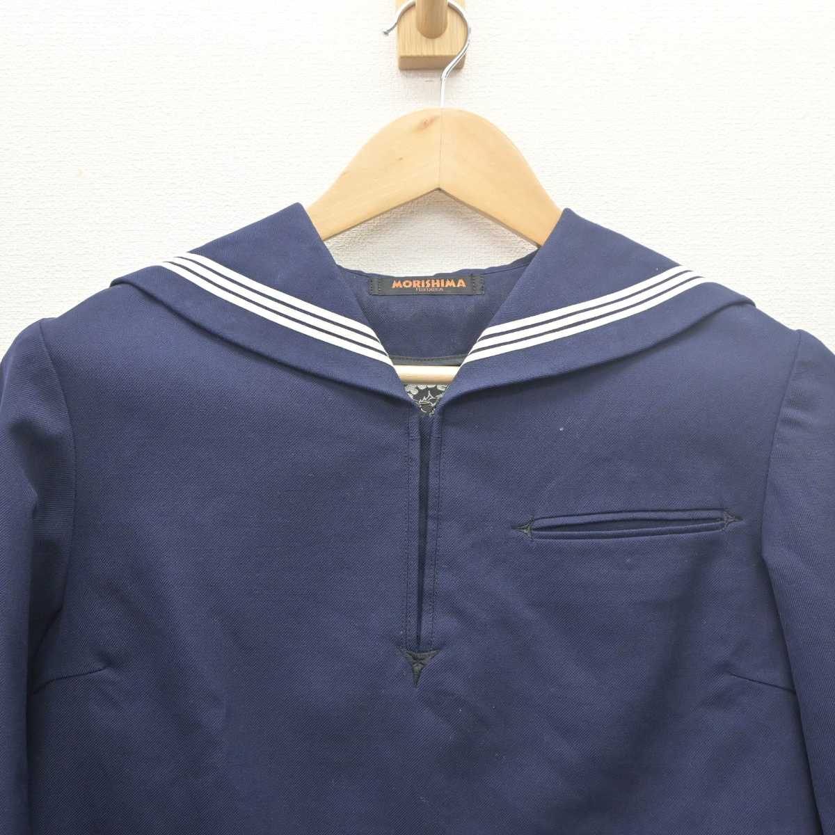 【中古】福岡県 修猷館高等学校 女子制服 1点 (セーラー服) sf061791