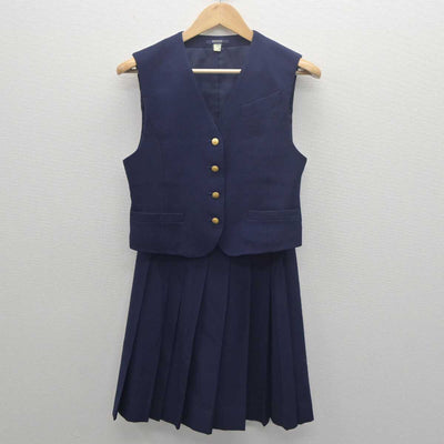 【中古】埼玉県 越谷南高等学校 女子制服 3点 (ブレザー・ベスト・スカート) sf061799