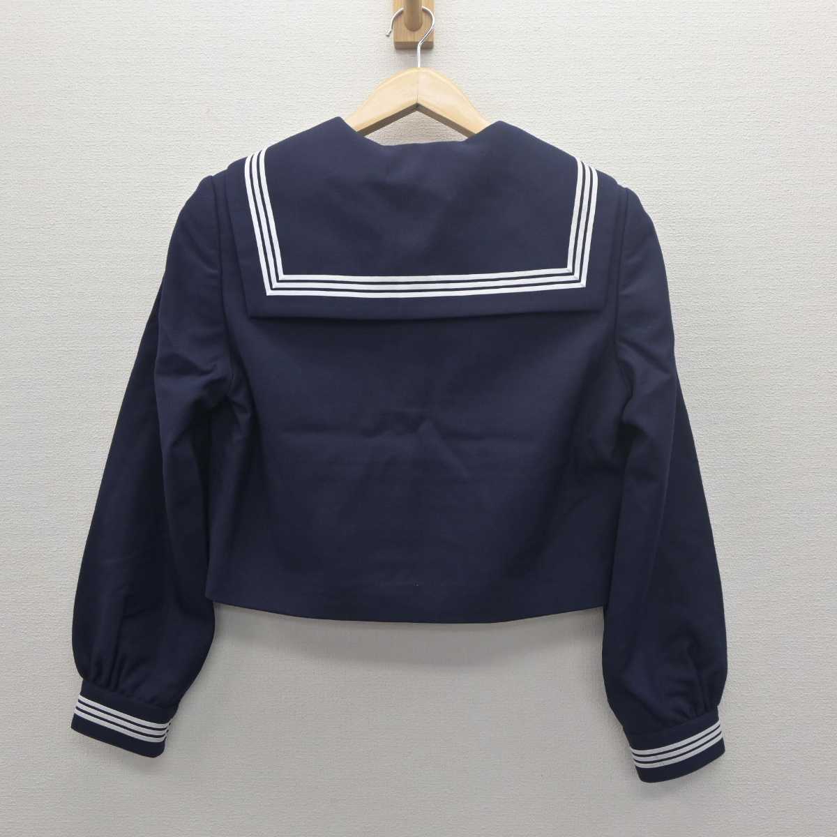 【中古】山形県 鶴岡北高等学校 女子制服 4点 (セーラー服・スカート) sf061801