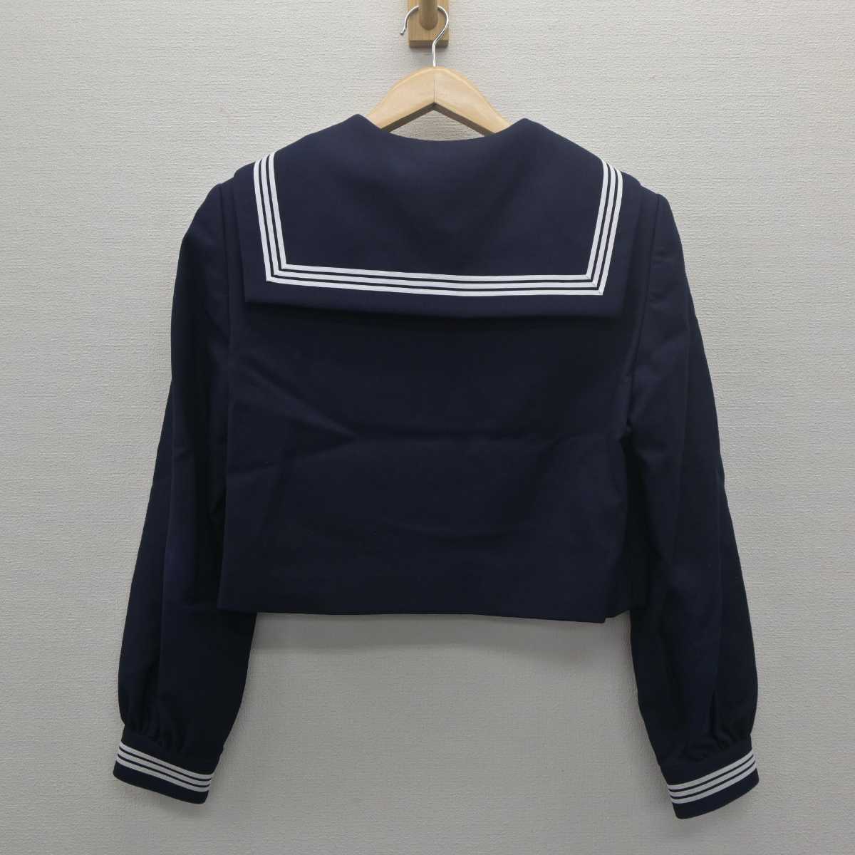 【中古】山形県 鶴岡北高等学校 女子制服 3点 (セーラー服・スカート) sf061802