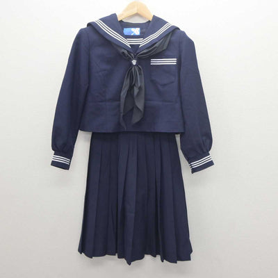 【中古】山形県 鶴岡西中学校 女子制服 3点 (セーラー服・スカート) sf061804