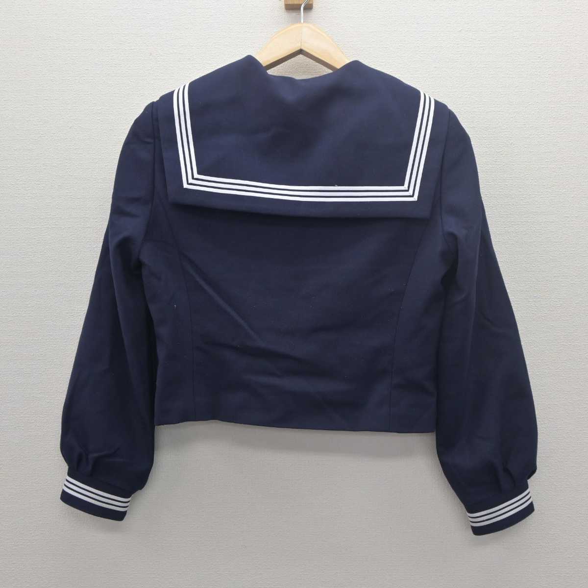 【中古】山形県 鶴岡西中学校 女子制服 2点 (セーラー服・スカート) sf061805