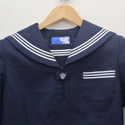 【中古】山形県 鶴岡西中学校 女子制服 2点 (セーラー服・スカート) sf061806